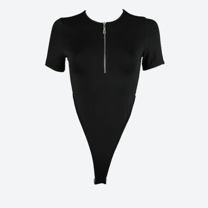 High Leg Zip Bod: Slinky & Chic. Get Zipped & Glammed.